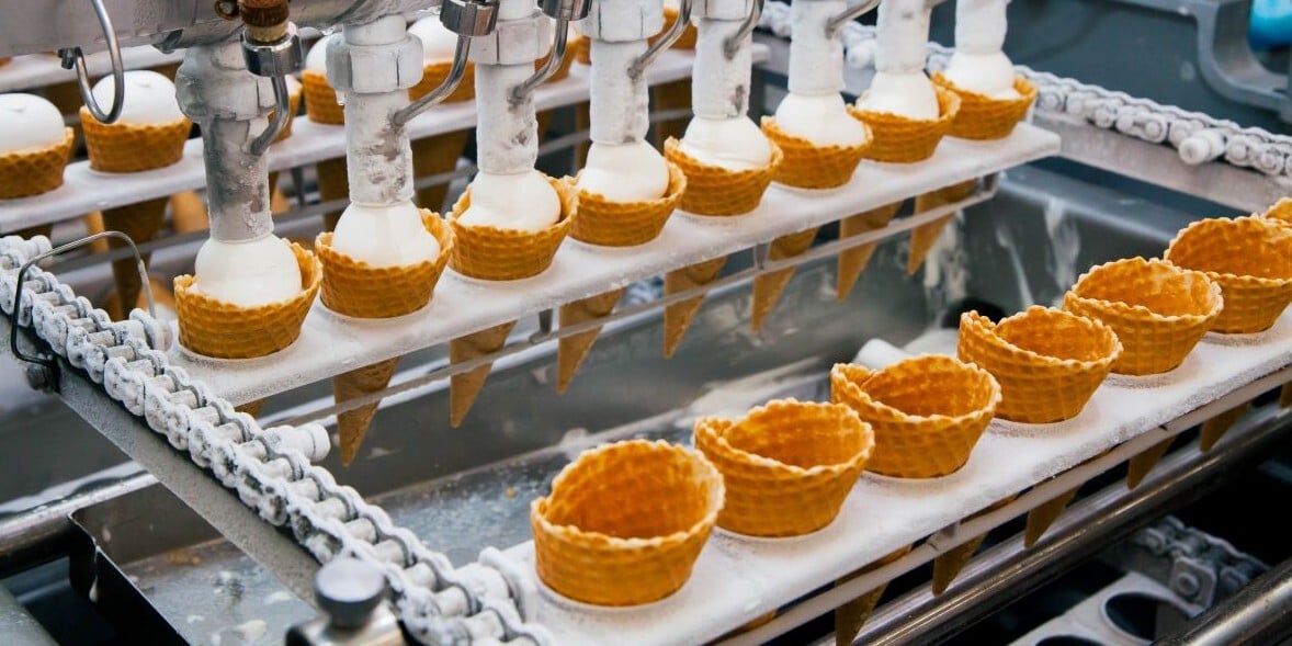 Automatic production line of ice cream LR small somekoko