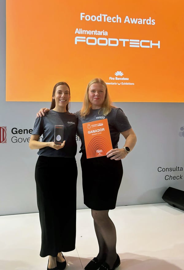 Collo receives the FoodTech Innova Award 2026 for Sustainability and Circular Economy at Alimentaria FoodTech in Barcelona