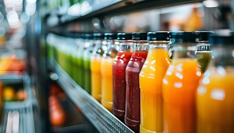 Juice bottles